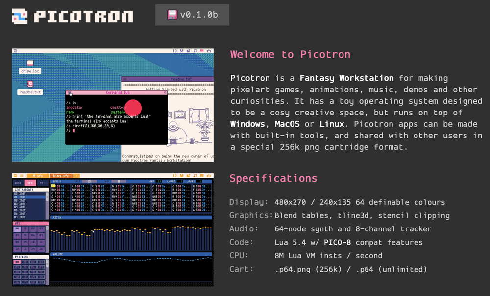Fantasy pixelated desktop