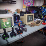 Stand for testing new UniJoy joysticks with C64 computers