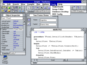 Delphi 1.0 under Windows 3.x