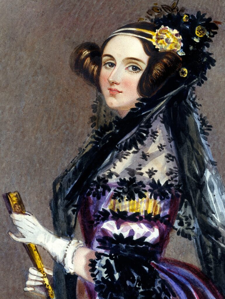 Portret Ady Lovelace, Creative Commons, źródło: https://commons.wikimedia.org/wiki/File:Ada_Lovelace_portrait.jpg
