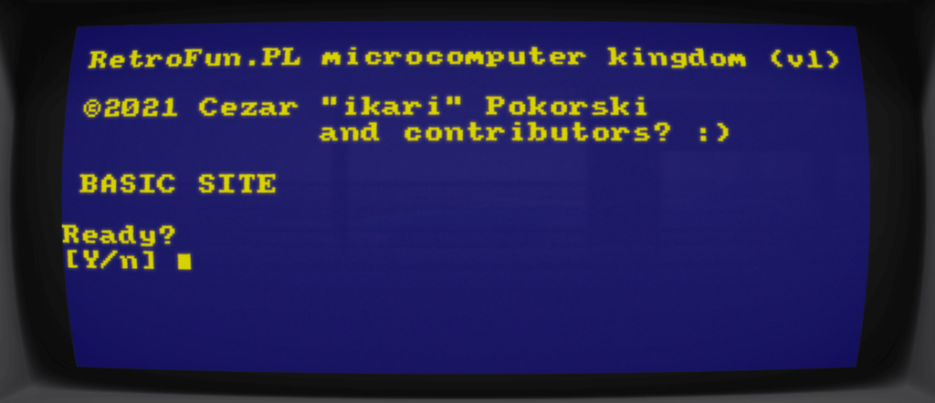RetroFun.PL - microcomputer kingdom - site by Cezar "ikari" Pokorski
