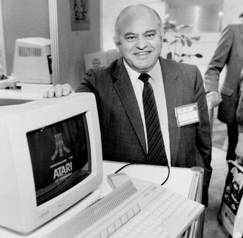 Jack Tramiel with an Atari